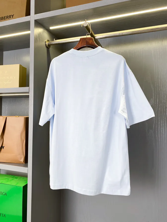 Burberry B Shape Shield Embroidery T Shirt
