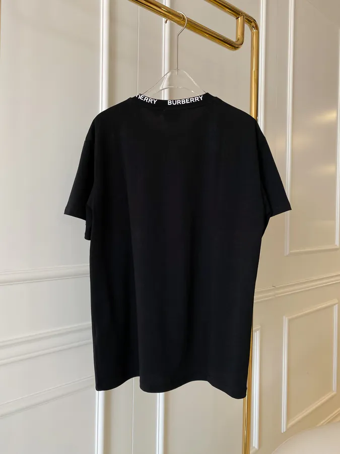 Burberry Bear Embroidered Cotton T Shirt
