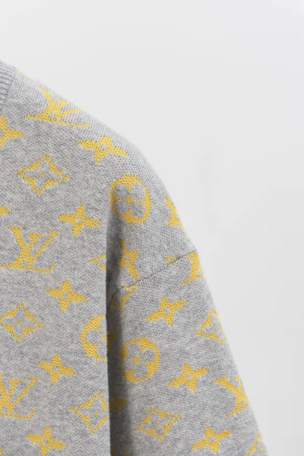 LOUIS VUITTON 25Ss New Gold Monogram Print Cotton T Shirt