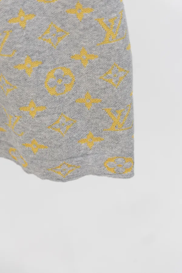 LOUIS VUITTON 25Ss New Gold Monogram Print Cotton T Shirt