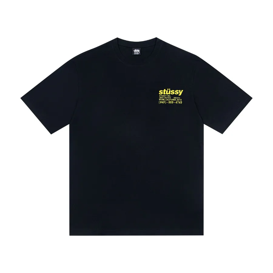 DNA Tee Pient Dyed Logo Print Round Neck Short Sleeve T Shirt