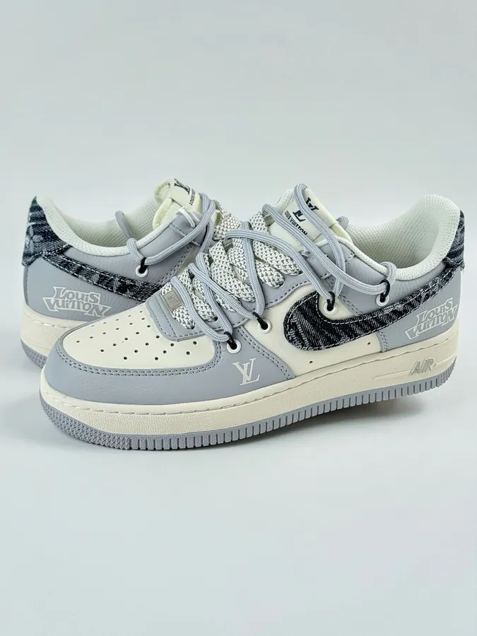 Nike Air Force 1 Low 07 x Louis Vuitton Gray White Starry