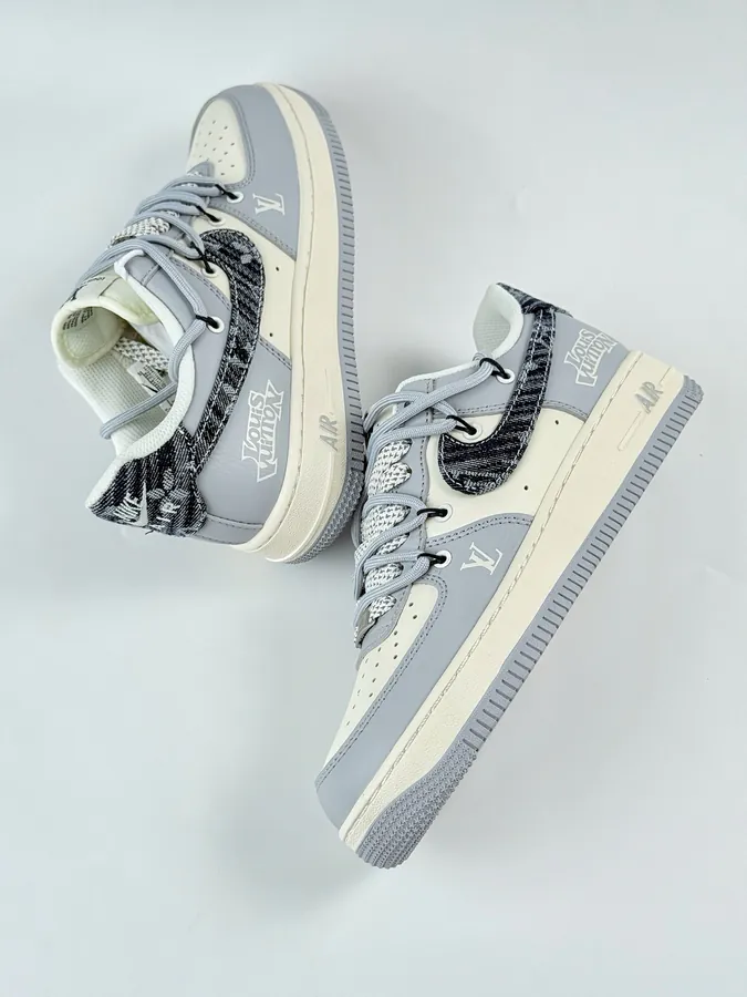 Nike Air Force 1 Low 07 x Louis Vuitton Gray White Starry