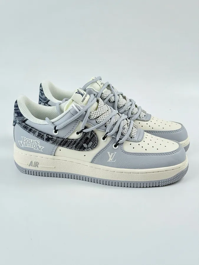 Nike Air Force 1 Low 07 x Louis Vuitton Gray White Starry