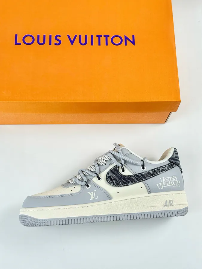 Nike Air Force 1 Low 07 x Louis Vuitton Gray White Starry