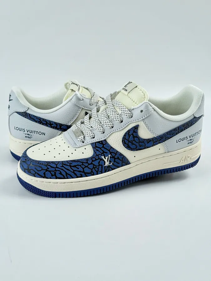 Nike Air Force 1 Low 07 x Louis Vuitton Blue White Gray Starry