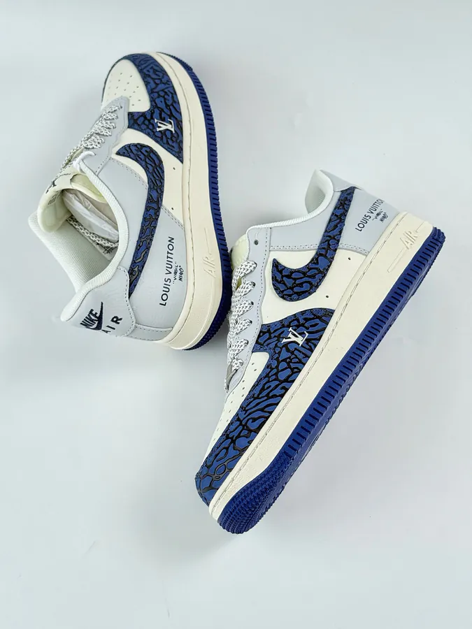 Nike Air Force 1 Low 07 x Louis Vuitton Blue White Gray Starry