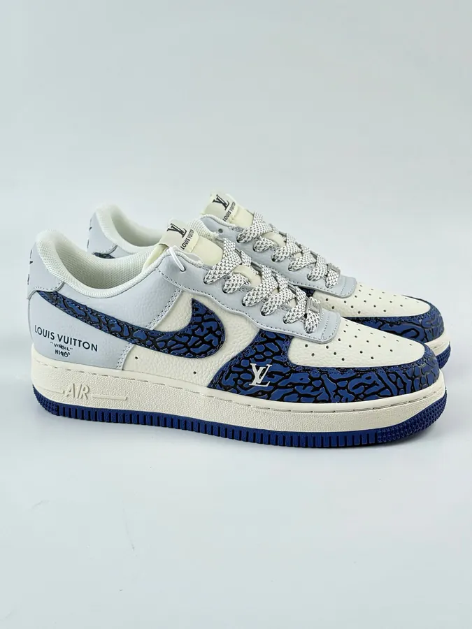 Nike Air Force 1 Low 07 x Louis Vuitton Blue White Gray Starry