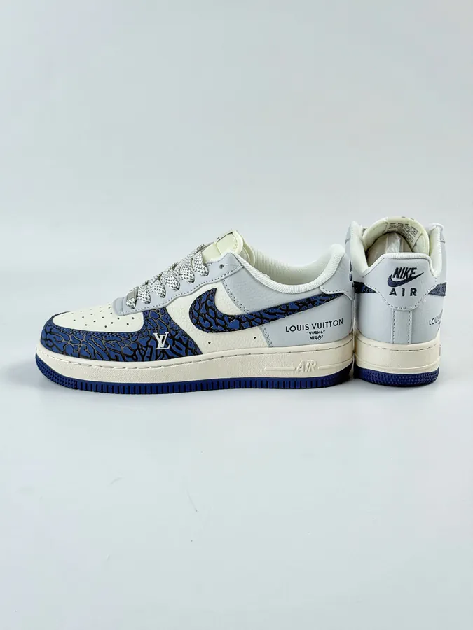 Nike Air Force 1 Low 07 x Louis Vuitton Blue White Gray Starry