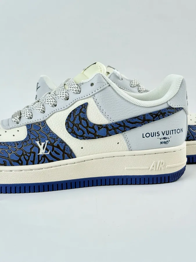 Nike Air Force 1 Low 07 x Louis Vuitton Blue White Gray Starry