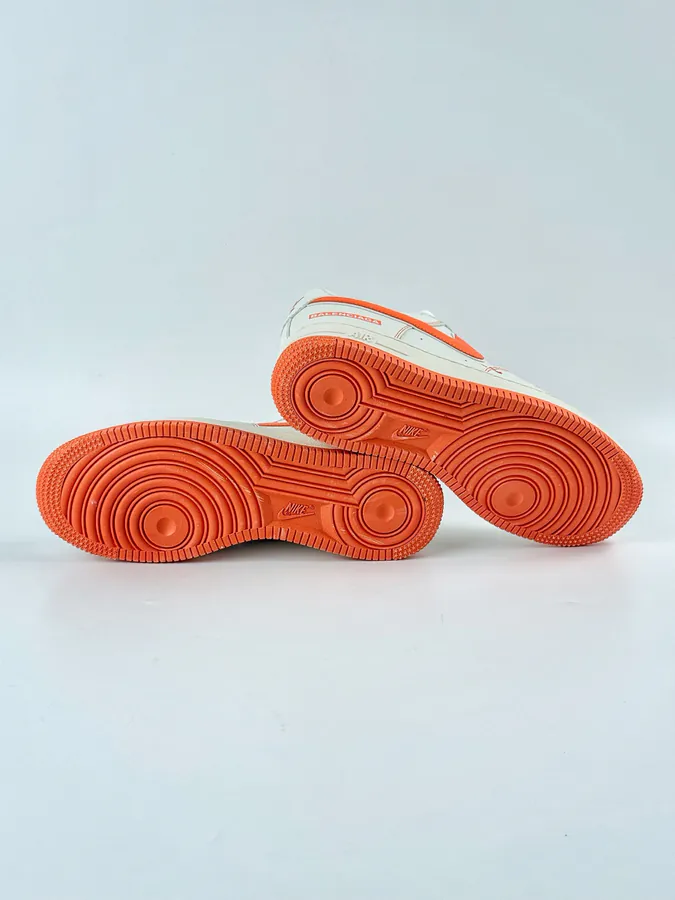Nike Air Force 1 Low 07 x Balenciaga White Orange Double Swoosh