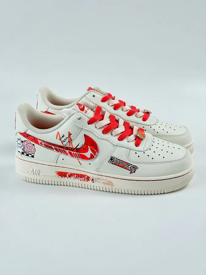 Nike Air Force 1 Low 07 x Brain White Red