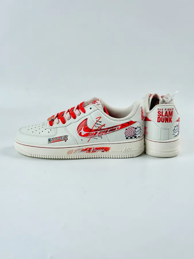 Nike Air Force 1 Low 07 x Brain White Red