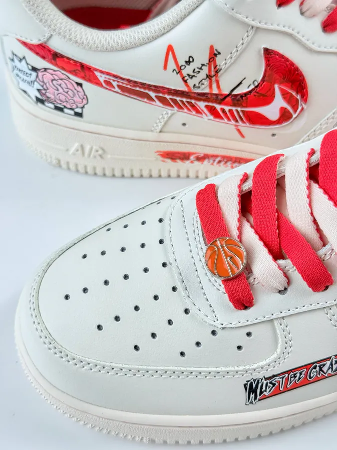 Nike Air Force 1 Low 07 x Brain White Red