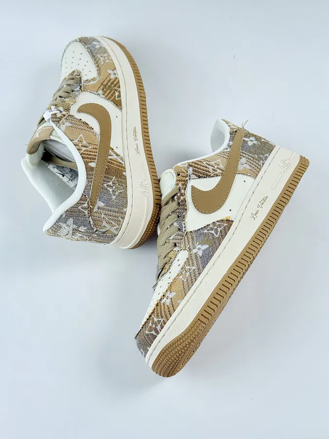 Nike Air Force 1 Low 07 x Louis Vuitton Yellow and White