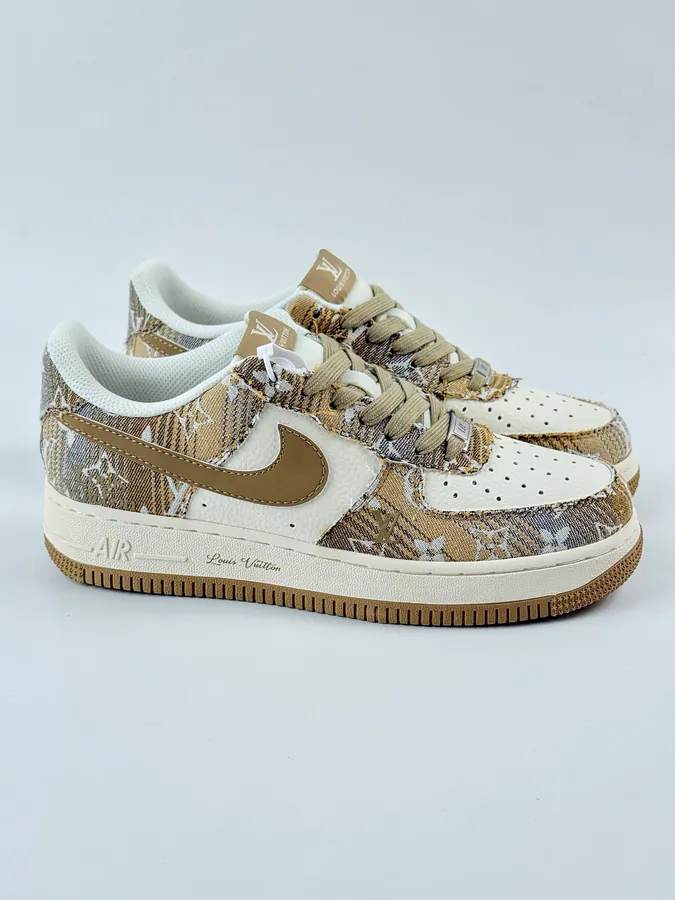 Nike Air Force 1 Low 07 x Louis Vuitton Yellow and White