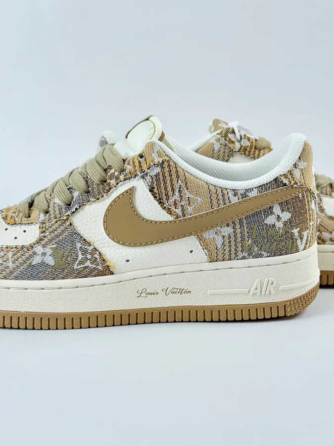 Nike Air Force 1 Low 07 x Louis Vuitton Yellow and White