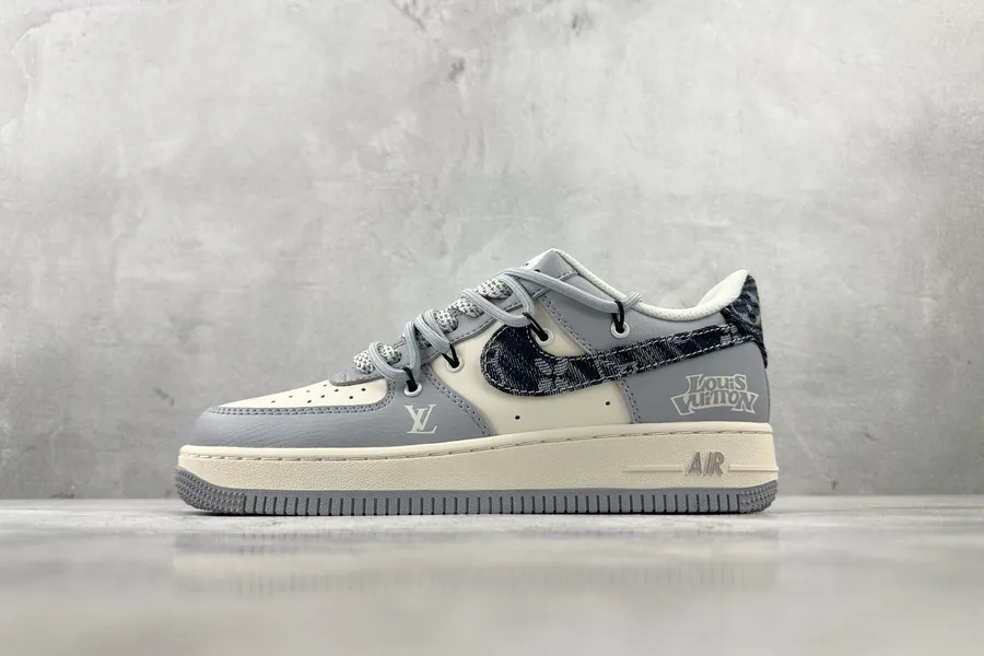 Nike Air Force 107 LV Collaboration Gray Blue White