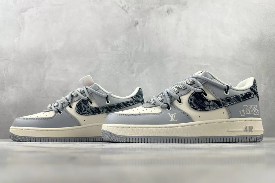 Nike Air Force 107 LV Collaboration Gray Blue White