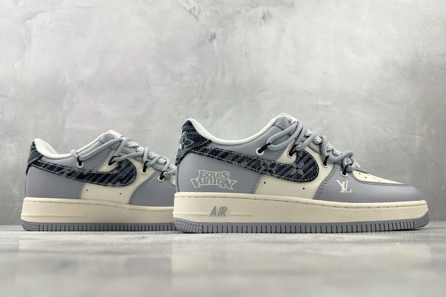 Nike Air Force 107 LV Collaboration Gray Blue White