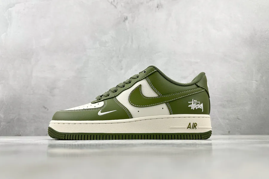 Nike Air Force 107 Stussy Collaboration Green White