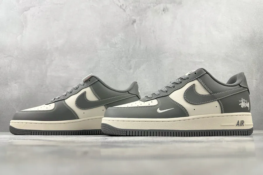 Nike Air Force 107 Stussy Collaboration Grey White