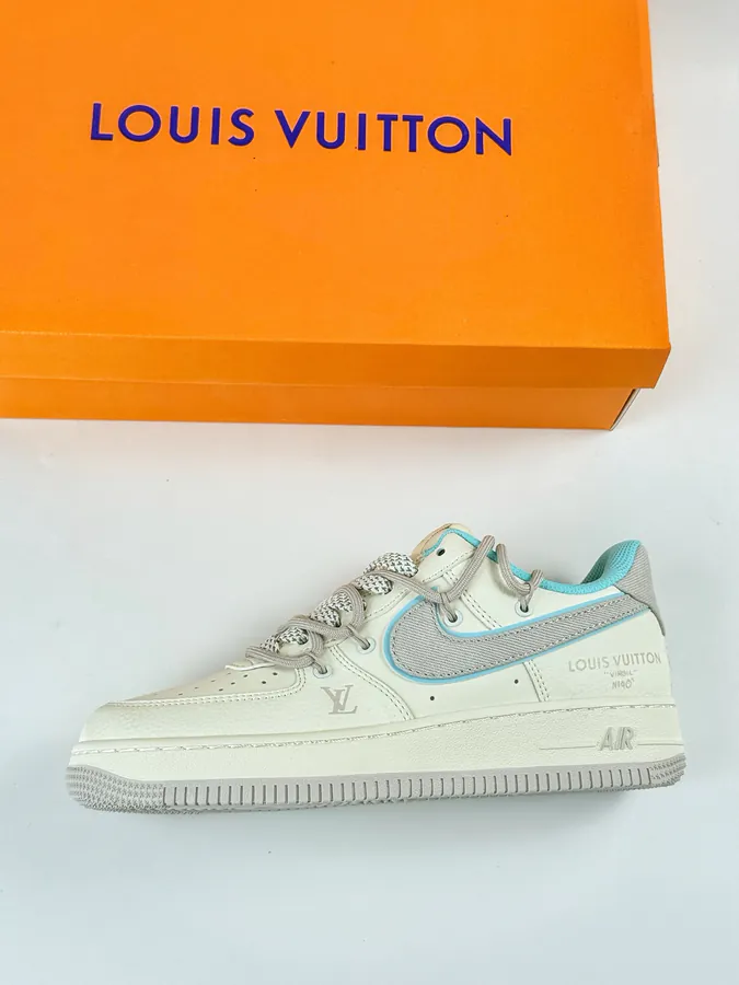 Nike Air Force 1 Low 07 x Louis Vuitton White Blue Starry