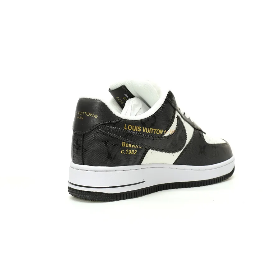 Louis Vuitton x Air Force 1 Low Dark BlackWhite Monogram