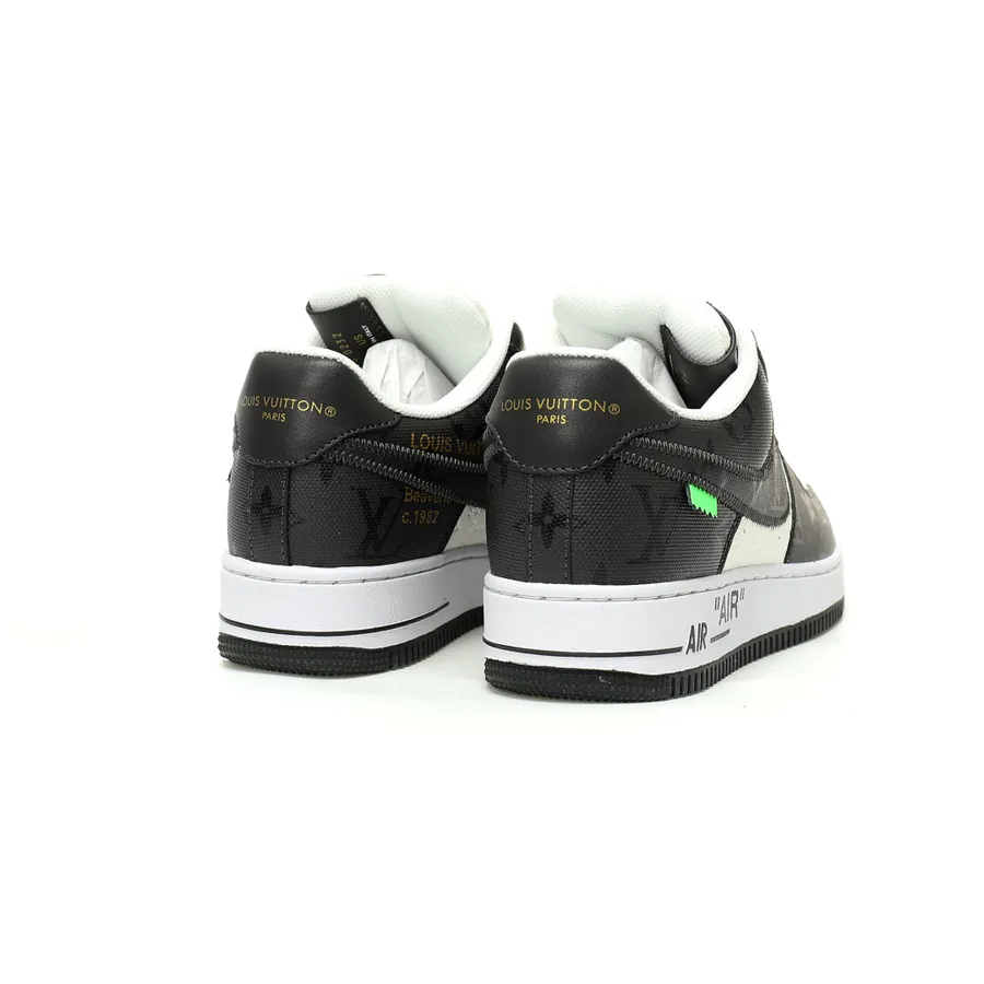 Louis Vuitton x Air Force 1 Low Dark BlackWhite Monogram