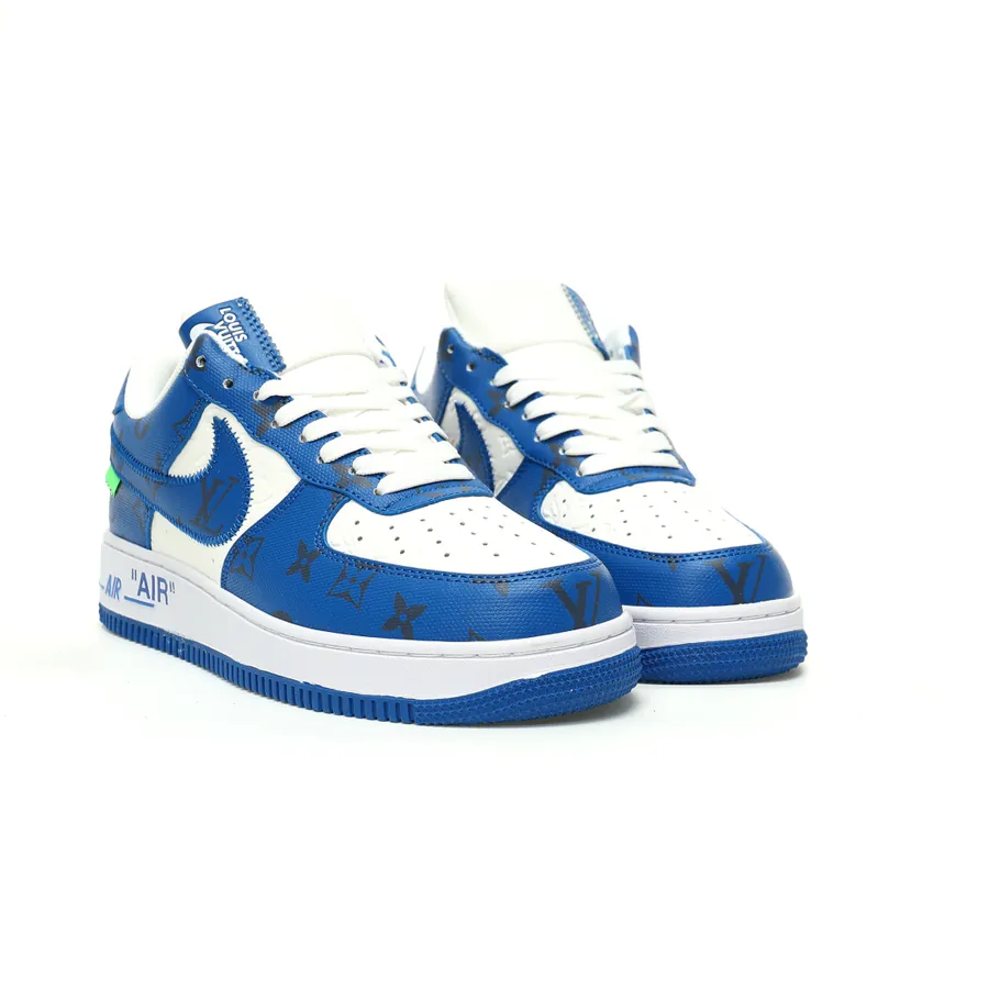 Louis Vuitton x Air Force 1 Low Royal Blue White Monogram