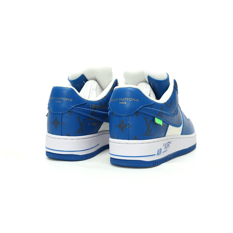 Louis Vuitton x Air Force 1 Low Royal Blue White Monogram