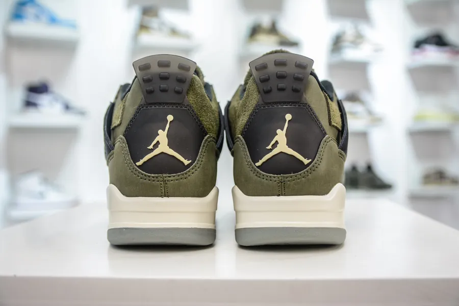 Air Jordan AJ4 Olive Exclusive Development, Authentic Materials