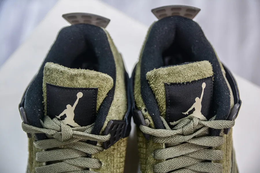 Air Jordan AJ4 Olive Exclusive Development, Authentic Materials