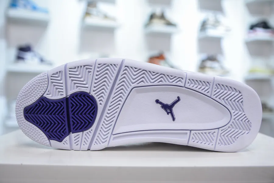 OG Original Air Jordan AJ4 Retro in White and Purple