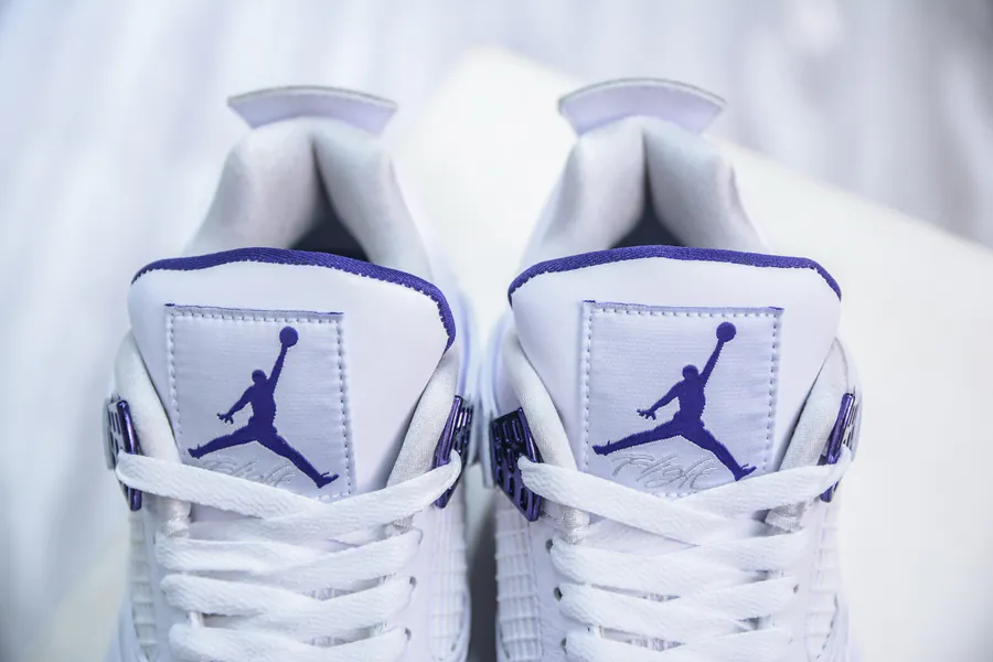 OG Original Air Jordan AJ4 Retro in White and Purple