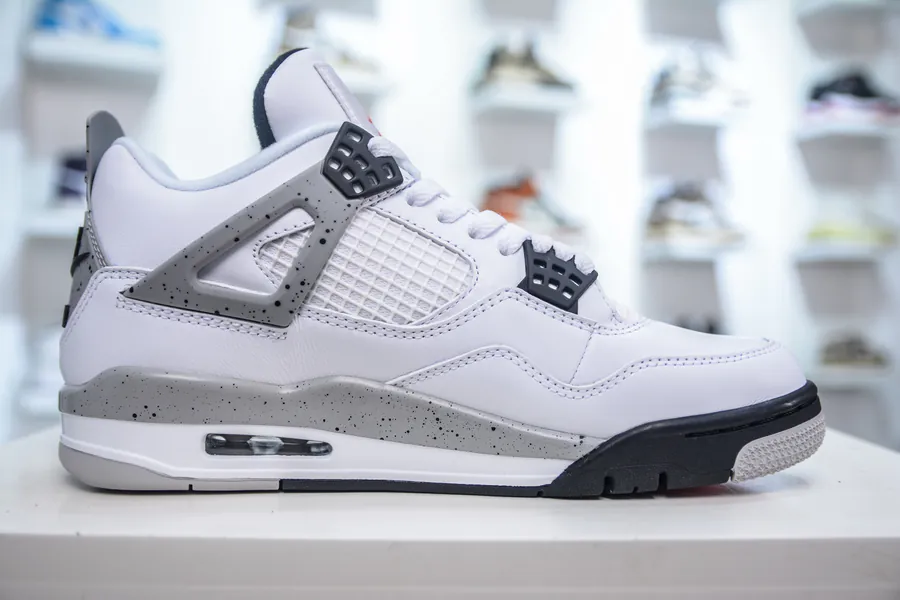 OG Pure Original Air Jordan 4 Retro OG 'White Cement' Bucket Bag