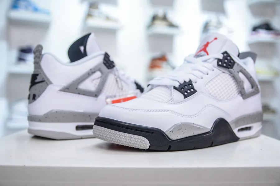 OG Pure Original Air Jordan 4 Retro OG 'White Cement' Bucket Bag