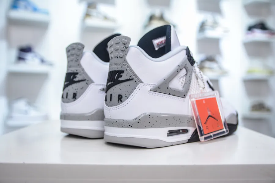 OG Pure Original Air Jordan 4 Retro OG 'White Cement' Bucket Bag