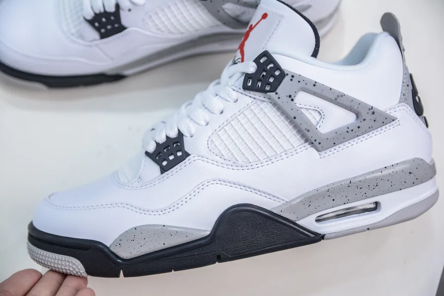 OG Pure Original Air Jordan 4 Retro OG 'White Cement' Bucket Bag