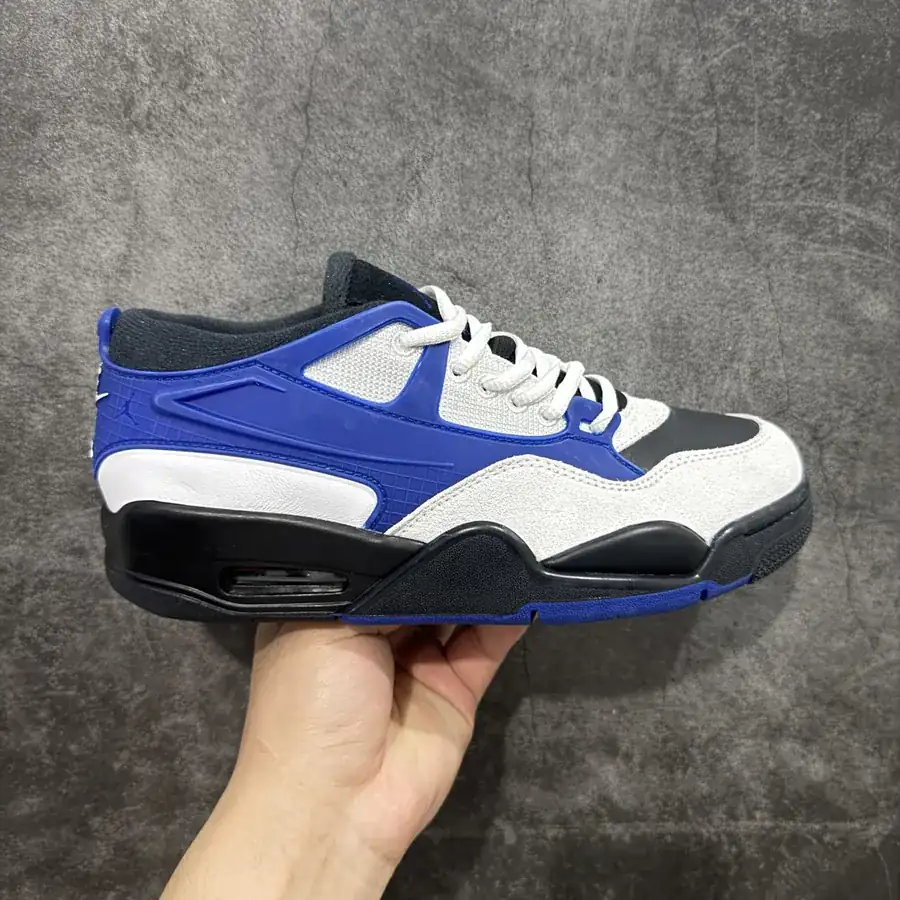 Nike Air 4 RM Resoled Retro Basketball Shoe White Blue FQ7939 140
