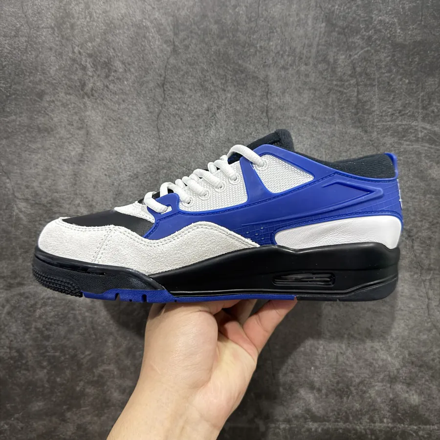 Nike Air 4 RM Resoled Retro Basketball Shoe White Blue FQ7939 140