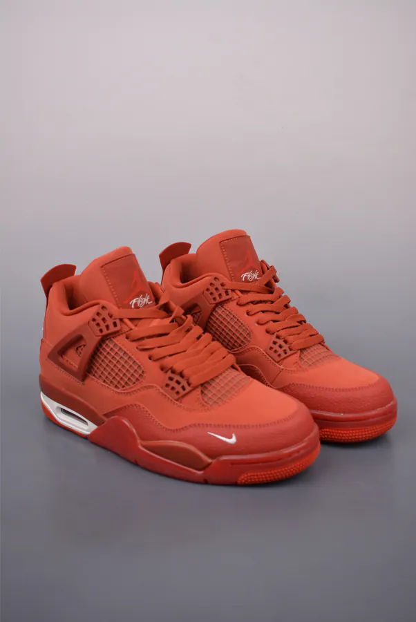 Air Jordan 4 Retro Red Brick Faux Fur