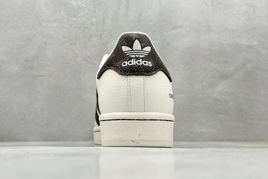 AD Originals Superstar x Louis Vuitton White Brown Bucket Bag