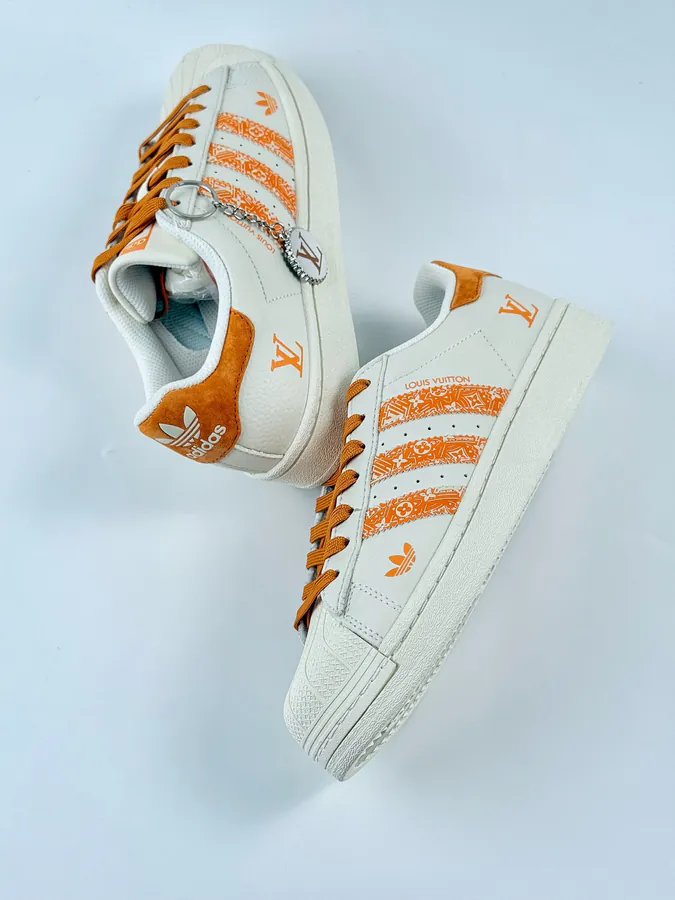 AD Originals Superstar x Louis Vuitton White Orange
