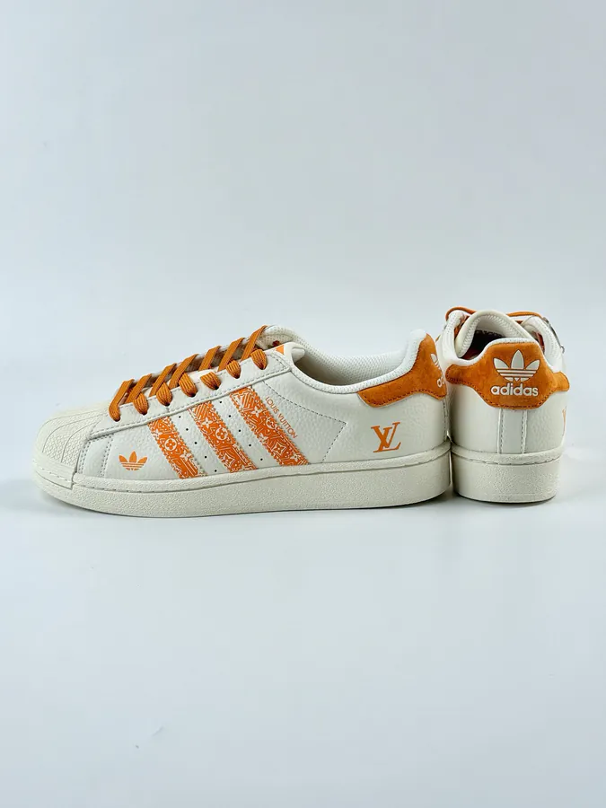 AD Originals Superstar x Louis Vuitton White Orange