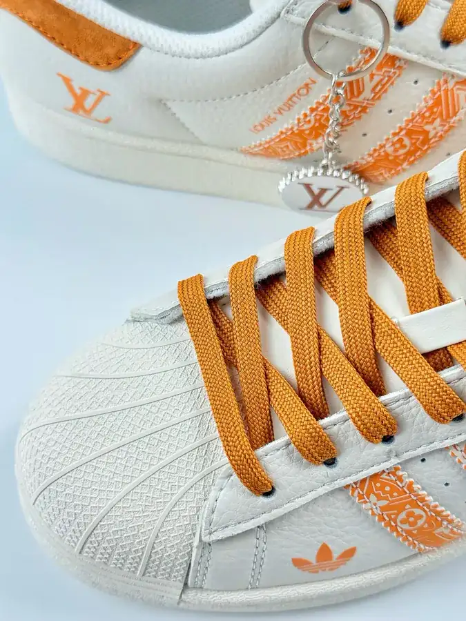 AD Originals Superstar x Louis Vuitton White Orange