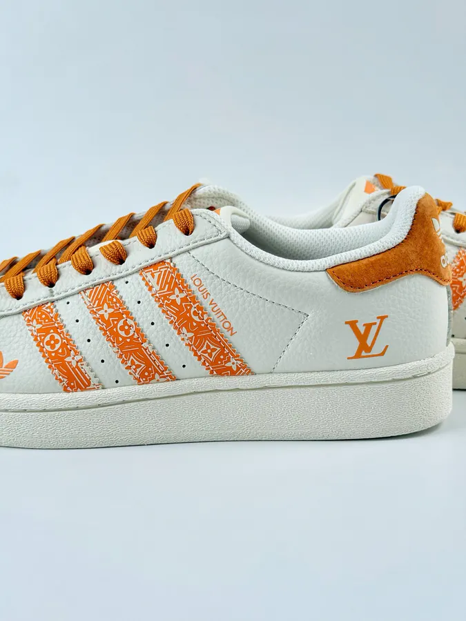 AD Originals Superstar x Louis Vuitton White Orange