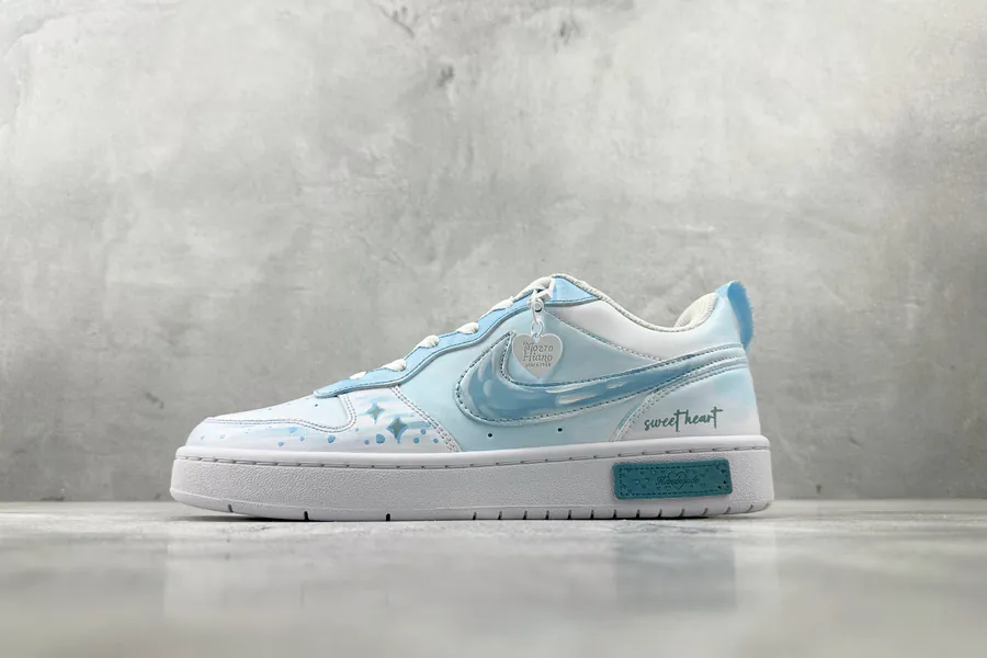 Nike Court Borough Summer Outing, Romantic Style, Size 520 Blue