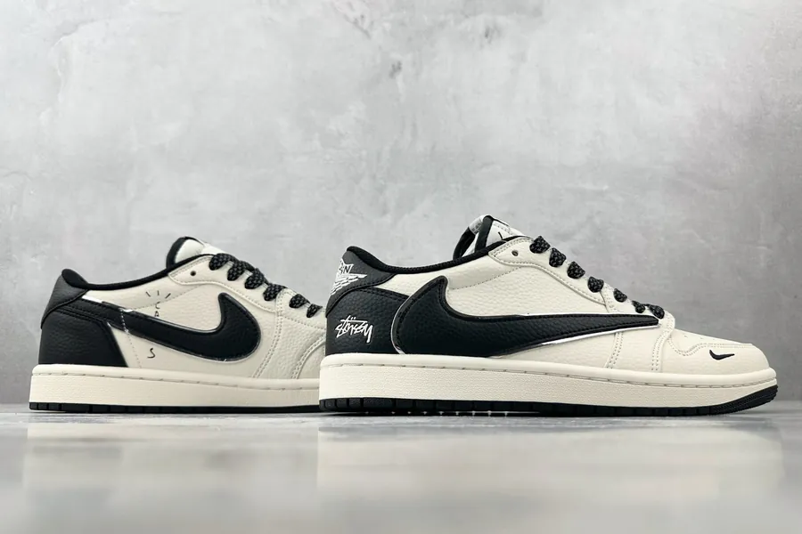 Custom Air Jordan 1 Low OG Stussy Collaboration