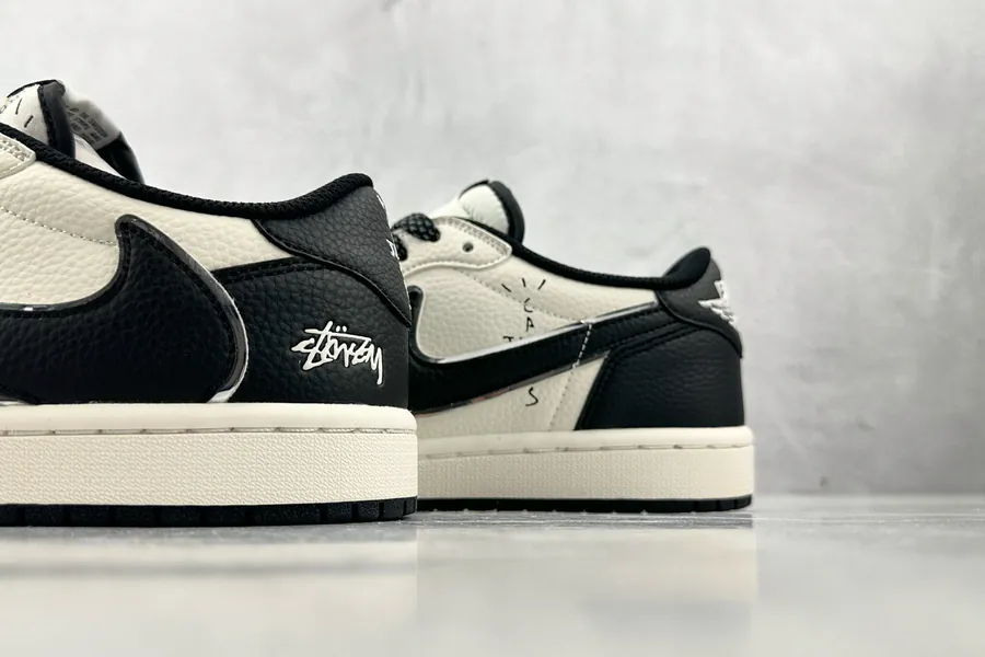 Custom Air Jordan 1 Low OG Stussy Collaboration